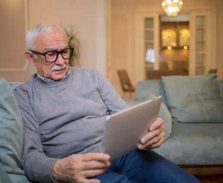 Écran de smartphone affichant un relevé de carrière détaillé sur Mon Compte Retraite