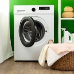 Sachet en tissu avec feuilles de laurier prêt pour la machine à laver