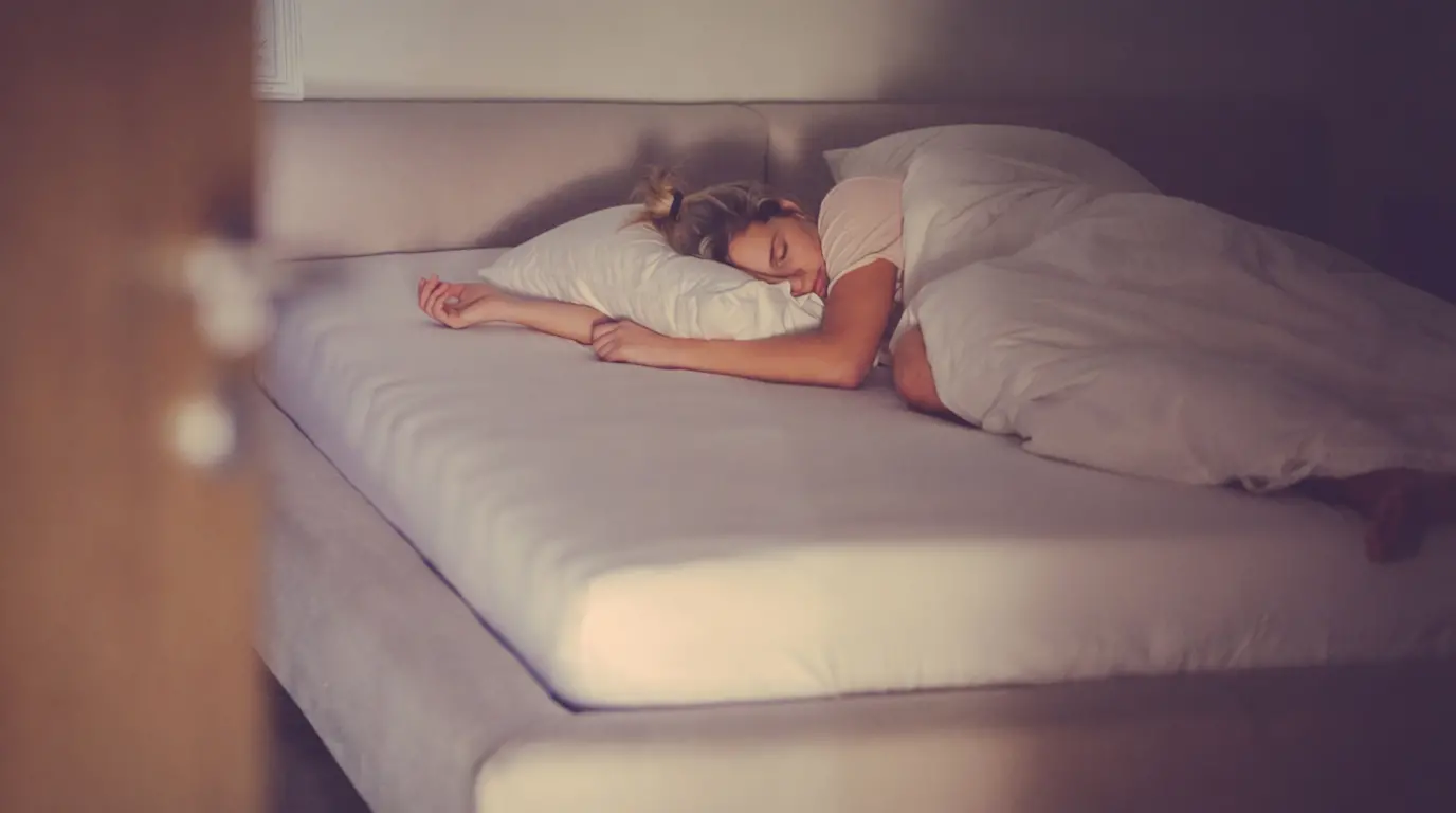 Chambre confortable avec thermostat réglé à la température idéale pour dormir